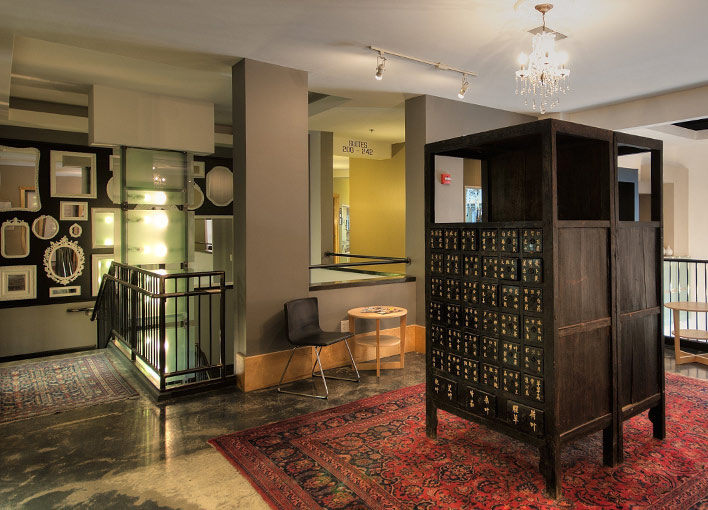 Interior view of TBH office building