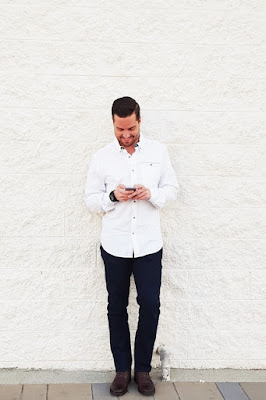 Man looking at phone